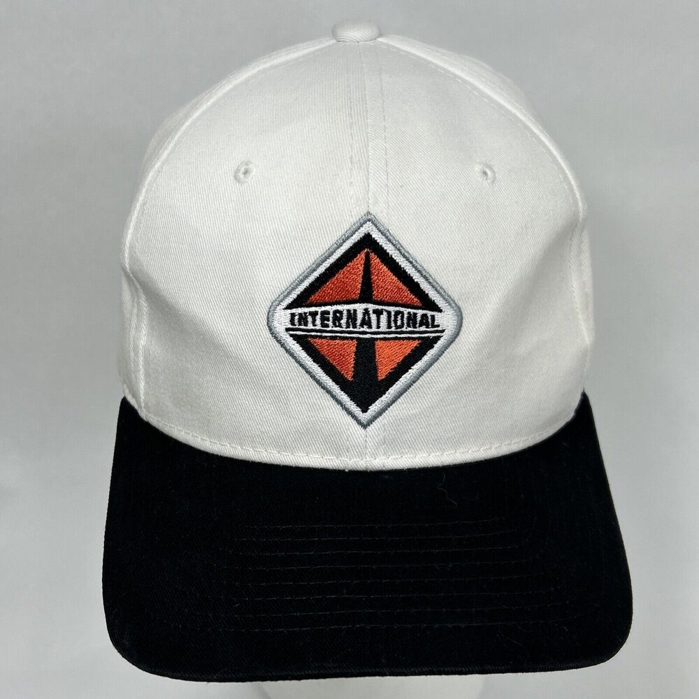 Hill International Trucks Hat Cap White Adjustable Embroidered Baseball Cotton